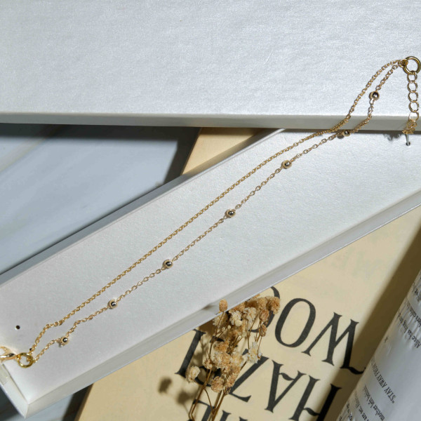 Yellow Gold Two Layer Bracelet